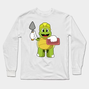 Turtle as Mason with Stone Long Sleeve T-Shirt